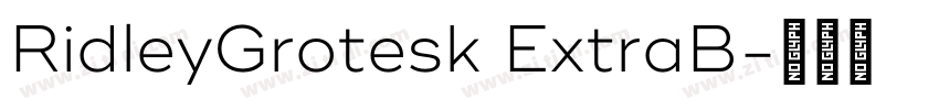 RidleyGrotesk ExtraB字体转换